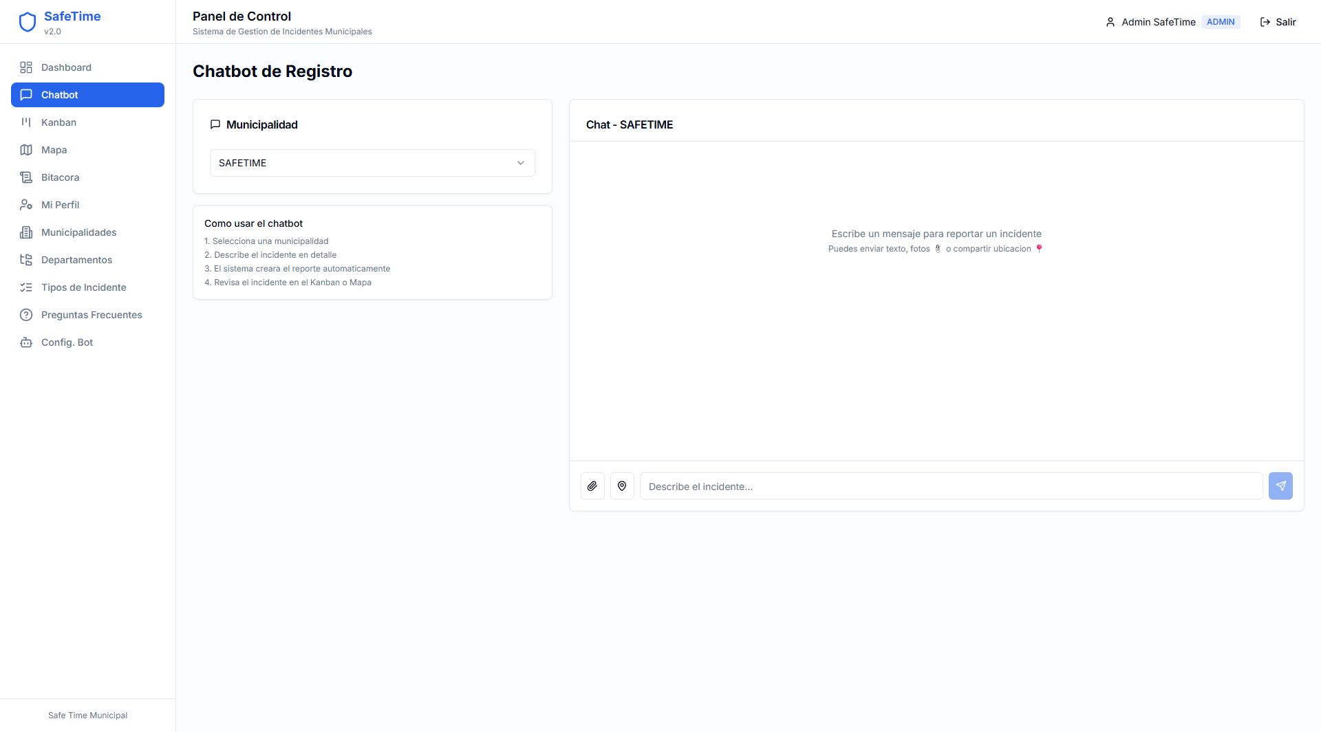 Chatbot SafeTime